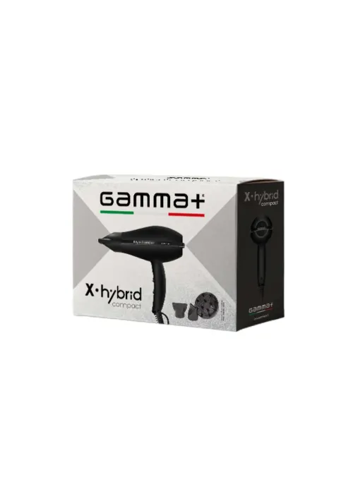 Secador de Pelo Gamma Piú X•Hybrid Compact - Negro