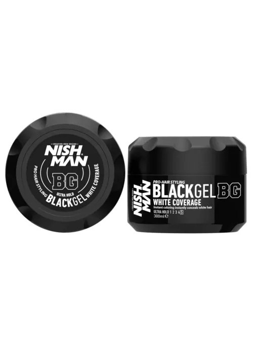 Gomina Negra Nishman Black Gel 300ml | Cubre Canas