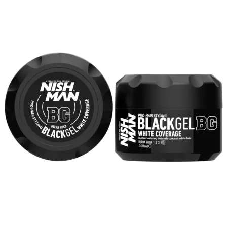 Gomina Negra Nishman Black Gel 300ml | Cubre Canas