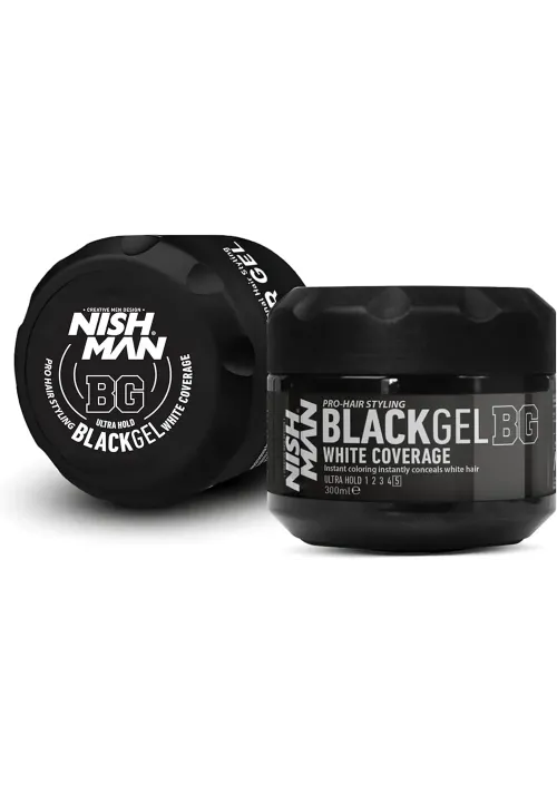 Gomina Negra Nishman Black Gel 300ml | Cubre Canas