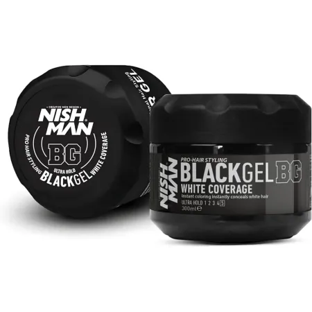 Gomina Negra Nishman Black Gel 300ml | Cubre Canas