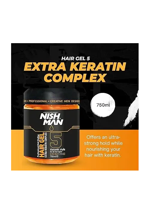 Gel Nishman Keratin Complex 750ml | Fijación y Cuidado
