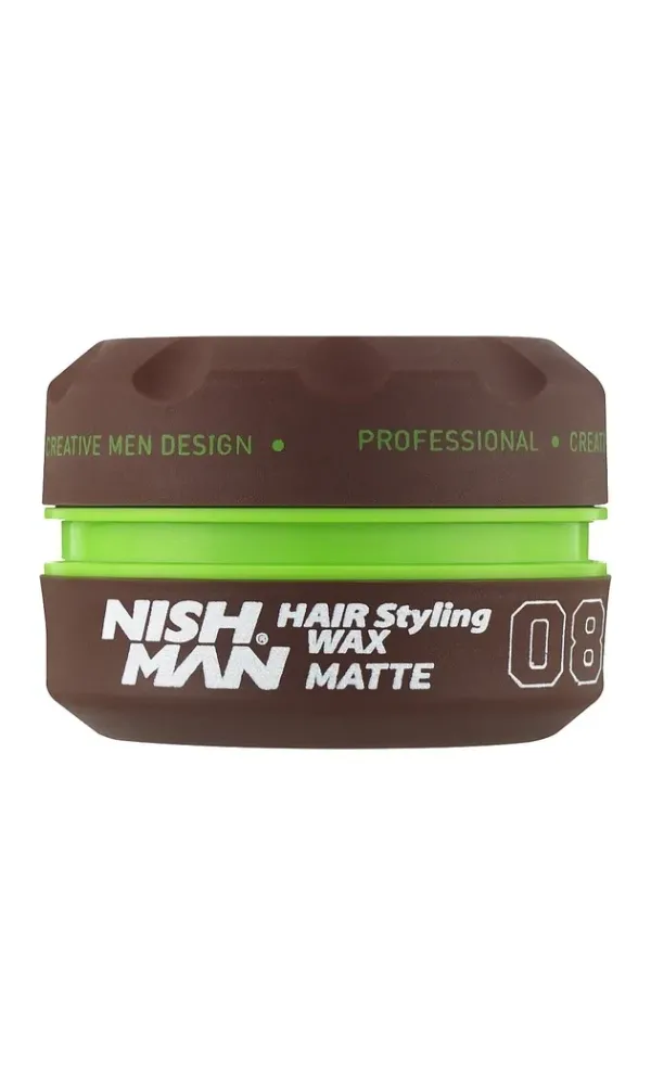 Cera Nishman 08 Matte Wax 150ml | Acabado Natural