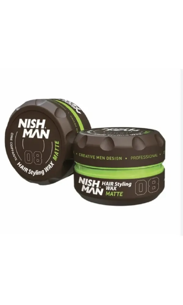 Cera Nishman 08 Matte Wax 150ml | Acabado Natural 2