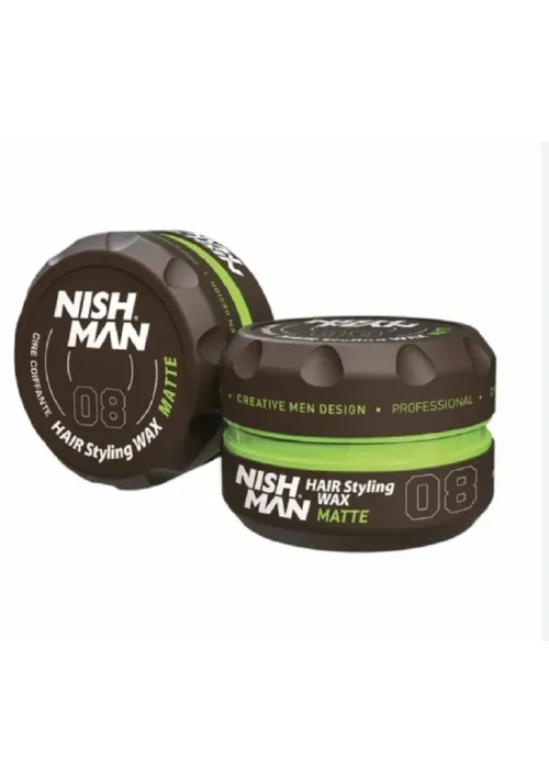 Cera Nishman 08 Matte Wax 150ml | Acabado Natural