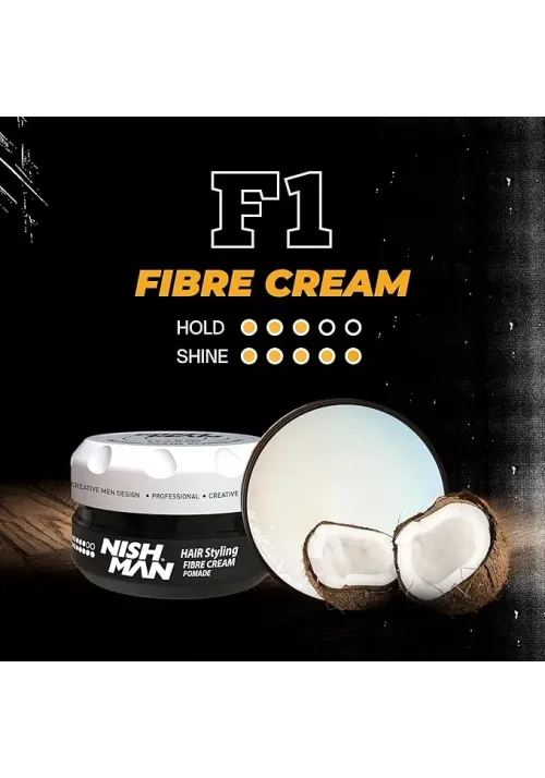 Pomada Fibra Nishman F1 | Densidad y Alto Brillo