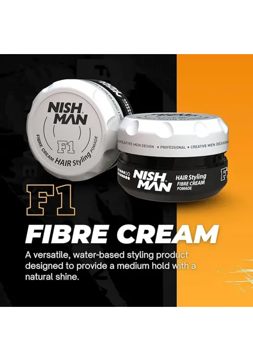 Pomada Fibra Nishman F1 | Densidad y Alto Brillo
