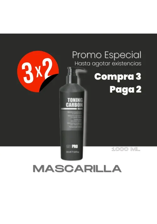 Mascarilla Matizadora Kaypro Toning Carbon 1000 ml Negro