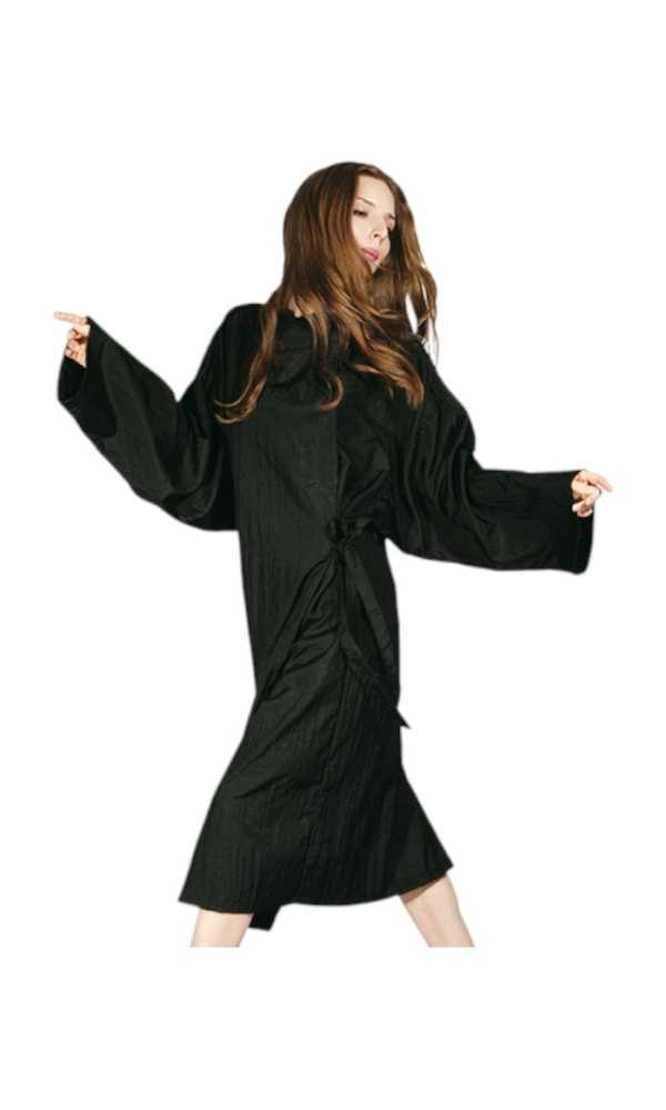 Kimono Bifull Black Nylon 72X118cm